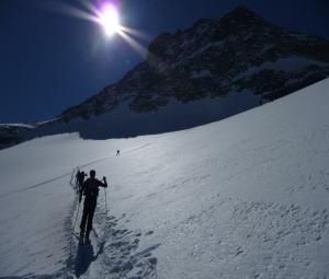 Ski de randonnée depuis Serre Chevalier vers les Dômes de Monetier