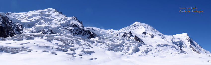 Les faces Nord des trois Mont Blanc