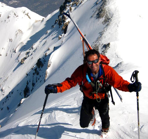 Ski alpinisme sur l'arête entre le Pic Jean Rey et Peyre Eyraute 